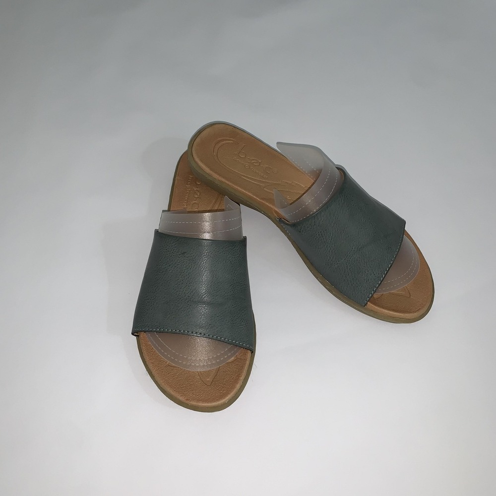 B.o.c Sandals Womens Size 7 Green Synthetic Slide Comfort Shoes BC0014554